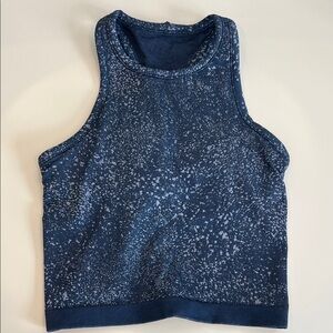Lululemon Blue Speckled Athletic Tank Top